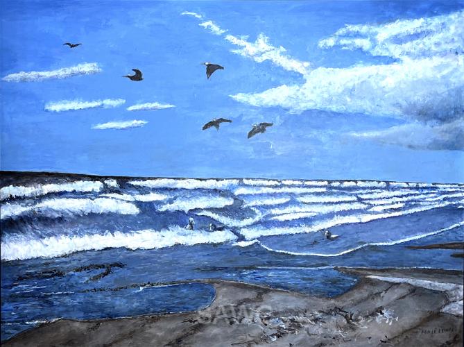 Atlantic Beach Memory by Anne Leonard